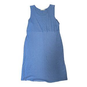 Habitat Dress Cotton Women’s Large blue Stretch Comfort Lagenlook